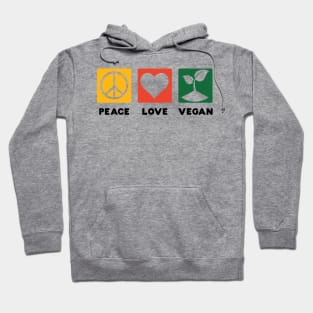 Peace Love Vegan Hoodie